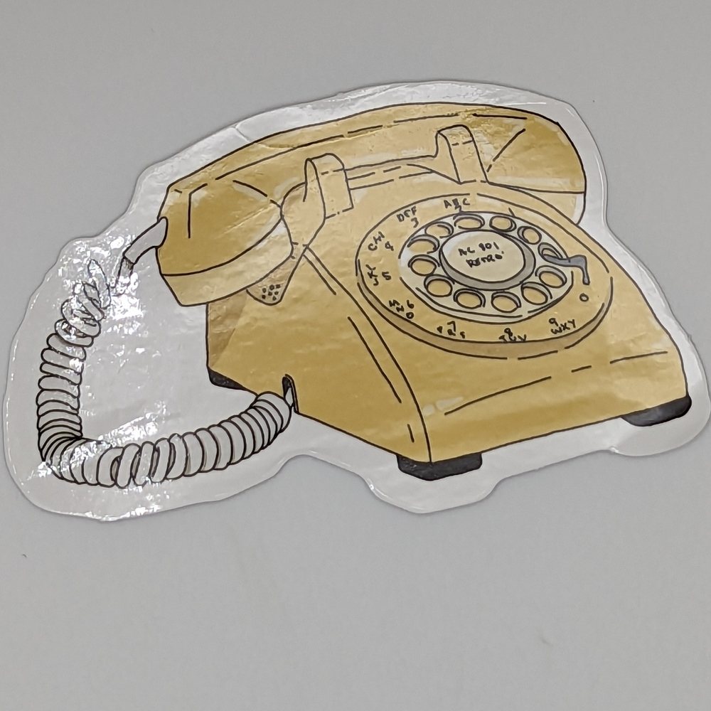 Rotary Telephone Sticker